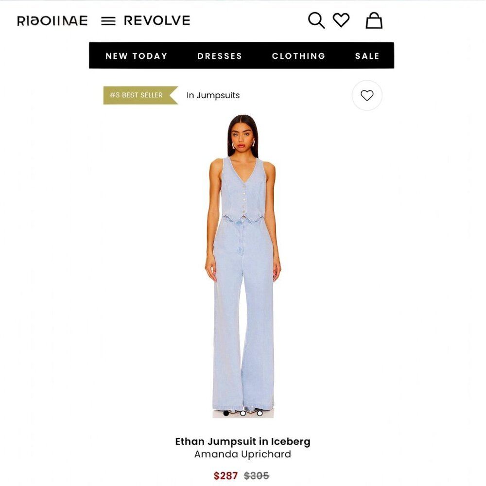 Amanda Uprichard ETHAN JUMPSUIT Small NWOT